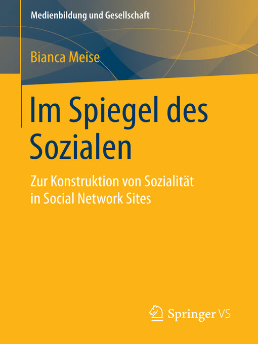 Title details for Im Spiegel des Sozialen by Bianca Meise - Available